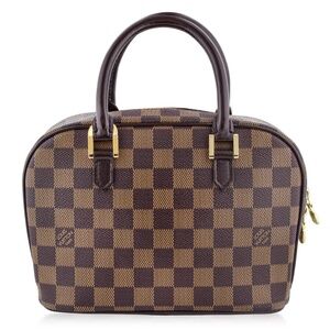 Authentic Louis Vuitton Damier Sarria Mini Leather Handbag N51286 w/DustBag